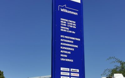 Werbepylon inkl. Fundament