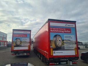kw-Werbung aus Digitaldruckfolie mit Schutzlaminat