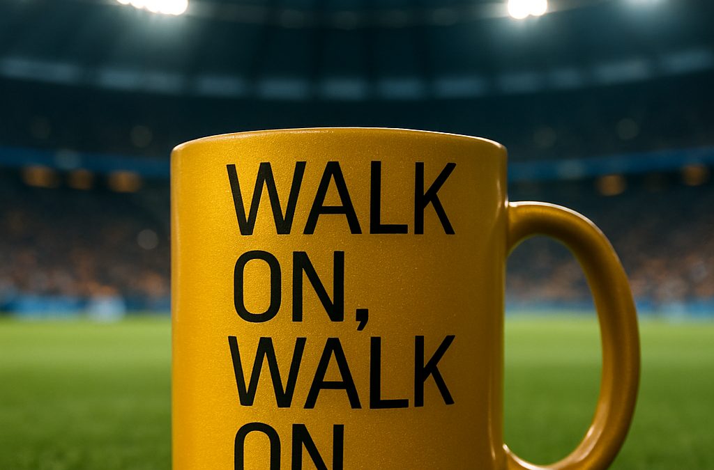 Keramiktassen in Gold Metallic.