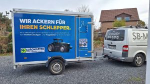 Neu beschrifteter Euromaster Anhänger aus Künzelsau