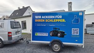 Neu beschrifteter Euromaster Anhänger aus Künzelsau