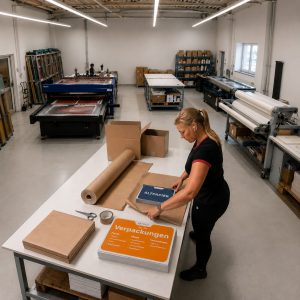 Siebdruckhalle Produktion