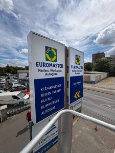 Ansicht Werbestehle instandgesetzt