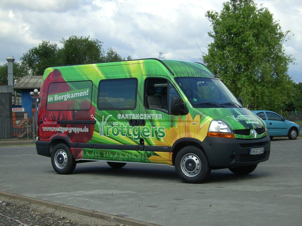 Fahrzeugvollfolierung für Gartencenter Röttgers in Bergkamen