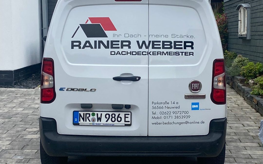 Fahrzeugbeschriftung für Rainer Weber in Neuwied