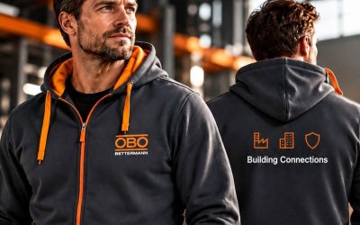 Hochwertige Textilveredelung für OBO Bettermann