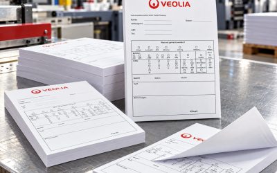 Formularblöcke im Offsetdruck für Veolia Umweltservice Nord