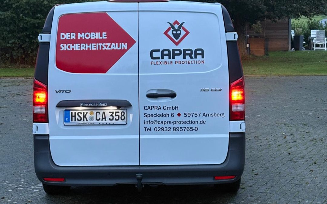 Fahrzeugbeschriftung für CAPRA aus Arnsberg